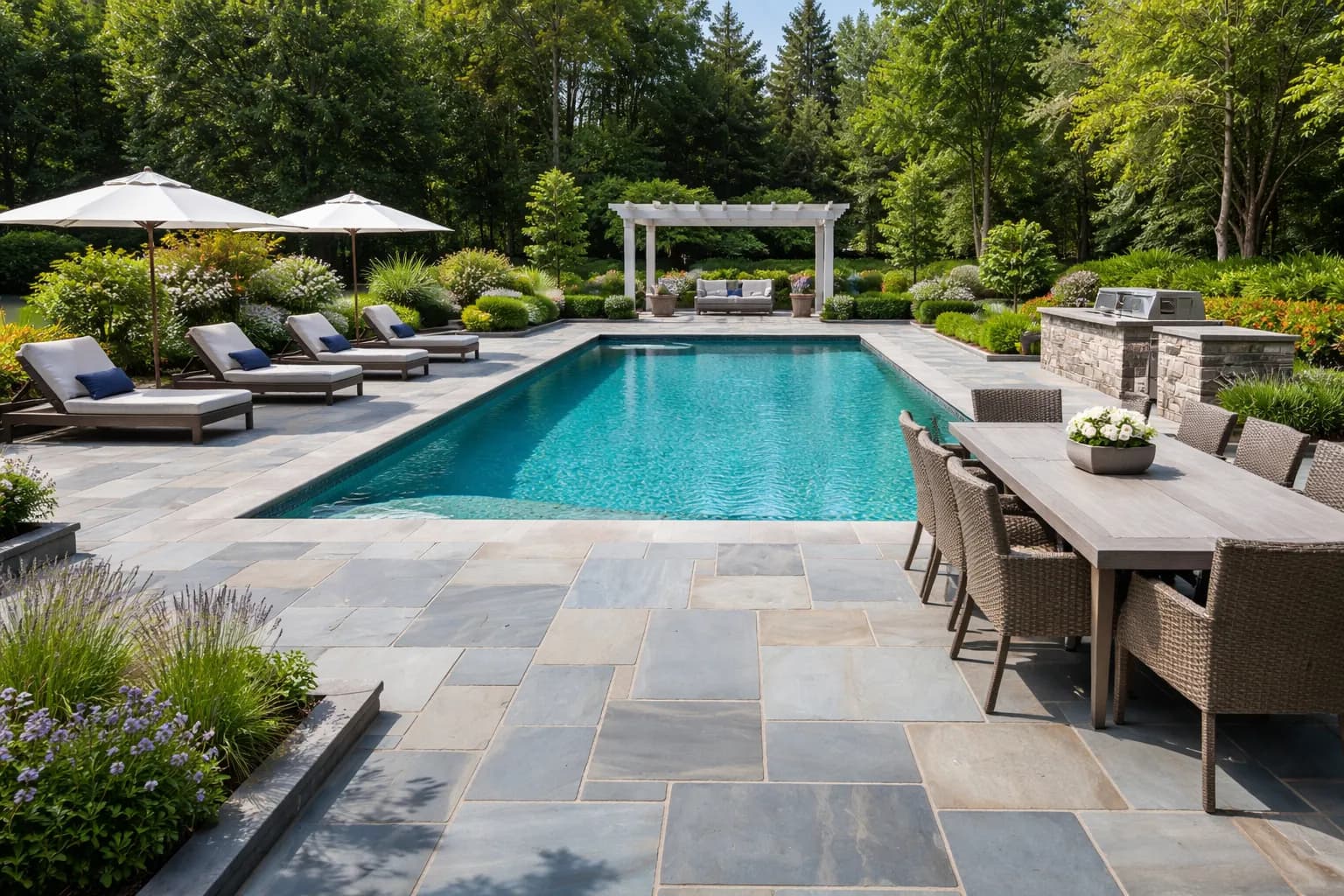 Flynn Pools and Patios completed project on the South Shore of Massachusetts