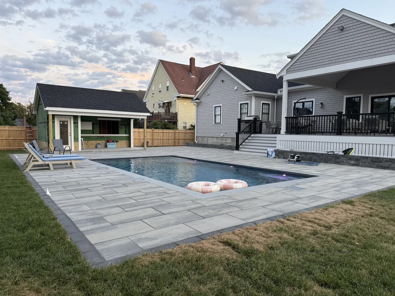 Flynn Pools and Patios completed project on the South Shore of Massachusetts