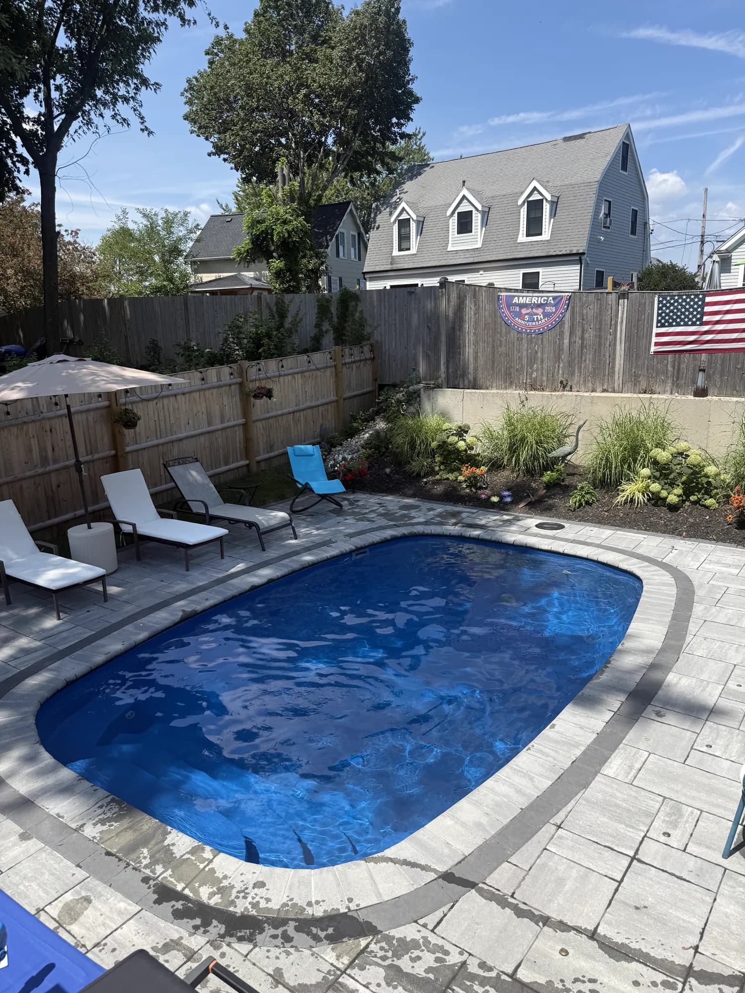 Flynn Pools and Patios completed project on the South Shore of Massachusetts